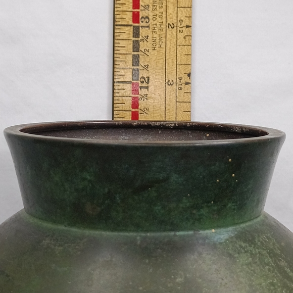 Mid Century Ikora Patinated Bronze Vase MADE IN GERMANY